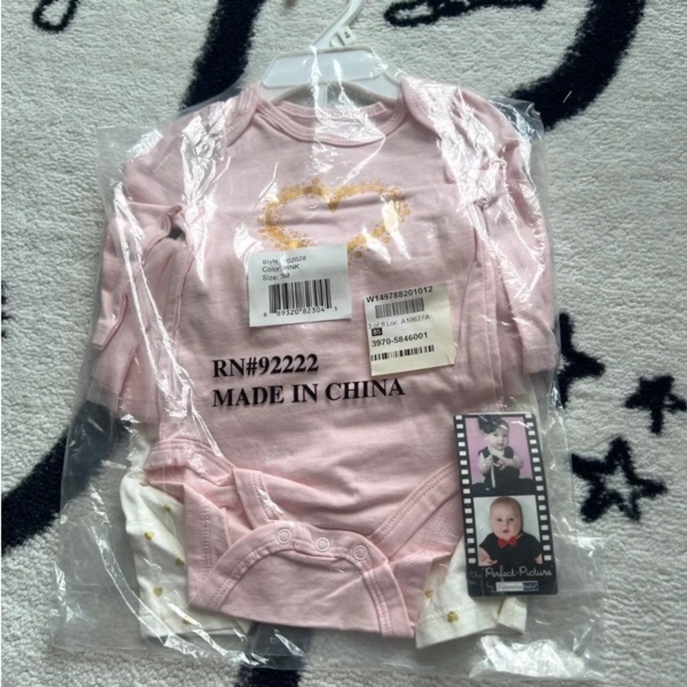 NWT Vitamins Baby Girl Bodysuit & Pants